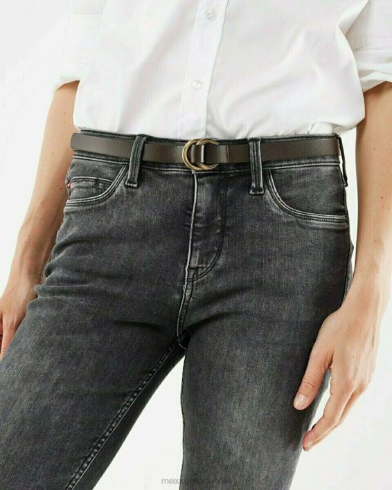 γυναίκες Mexx δερμάτινη ζώνη καφέ BR0F205