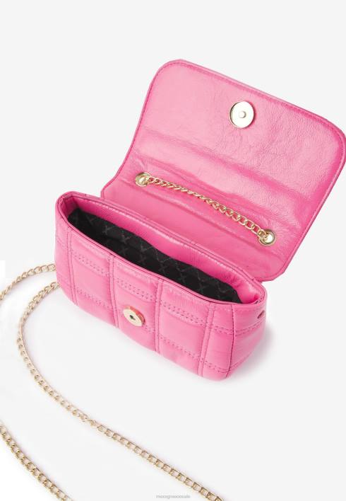 γυναίκες Mexx καπιτονέ χιαστί τσάντα νέον ροζ BR0F414