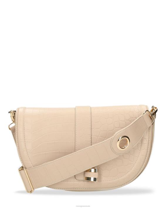 γυναίκες Mexx τσάντα χιαστί croco halfmoon εκρού BR0F429