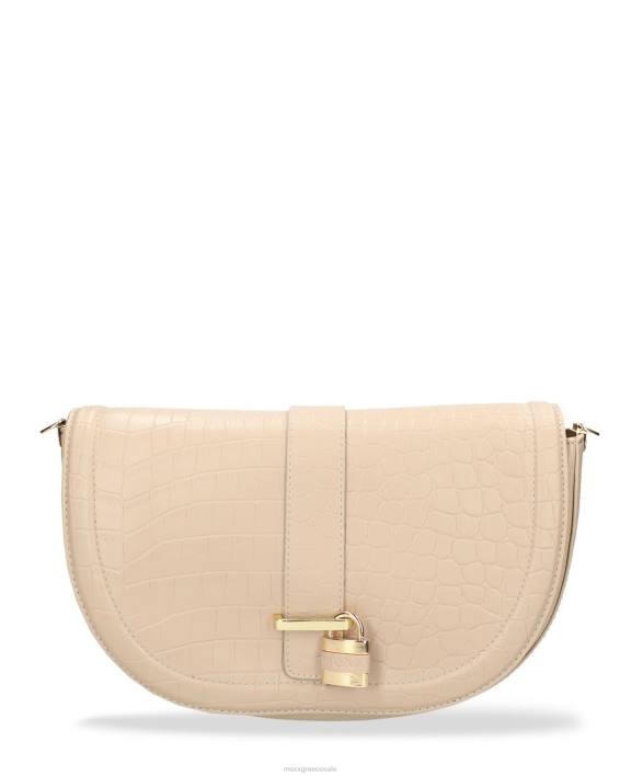 γυναίκες Mexx τσάντα χιαστί croco halfmoon εκρού BR0F429