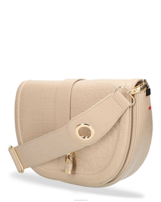 γυναίκες Mexx τσάντα χιαστί croco halfmoon εκρού BR0F429
