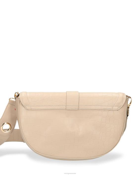 γυναίκες Mexx τσάντα χιαστί croco halfmoon εκρού BR0F429