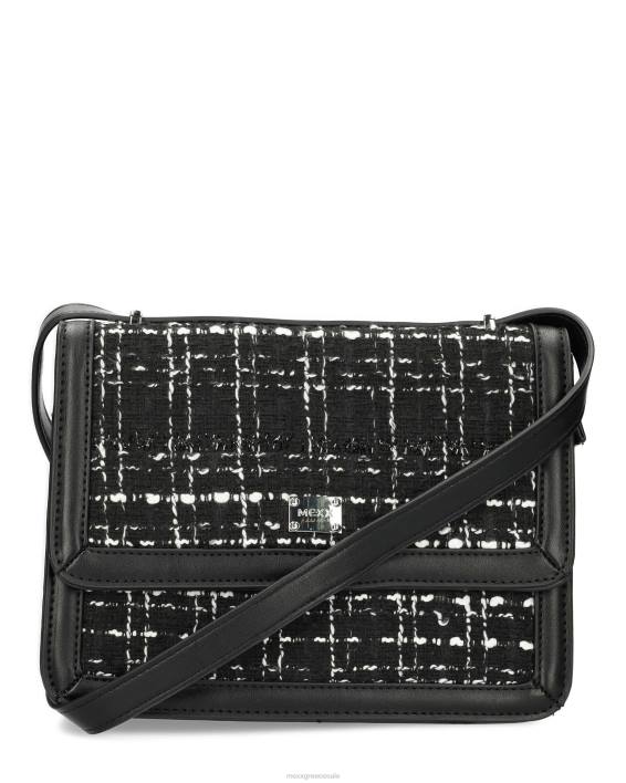 γυναίκες Mexx τσάντα flapover τουίντ μαύρος BR0F426