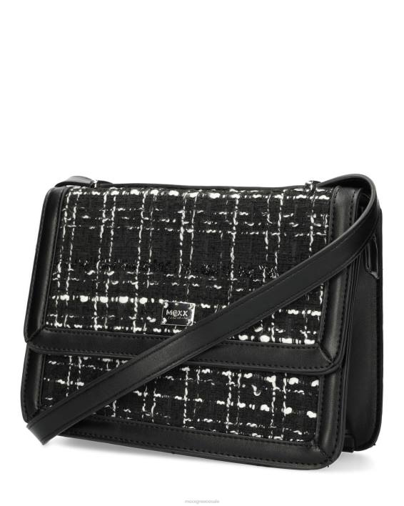 γυναίκες Mexx τσάντα flapover τουίντ μαύρος BR0F426