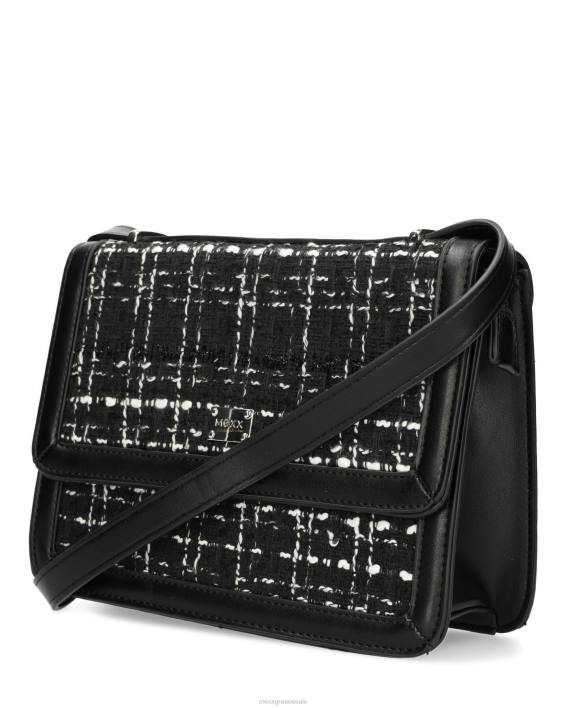 γυναίκες Mexx τσάντα flapover τουίντ μαύρος BR0F426