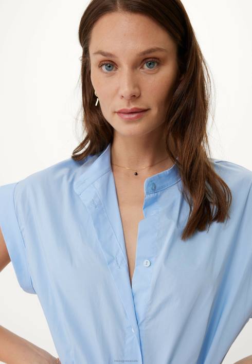 γυναίκες Mexx πουκάμισο φόρεμα μωρό μπλε BR0F125