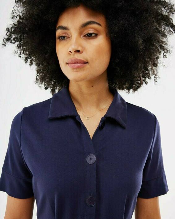 γυναίκες Mexx μπλούζα φόρεμα ναυτικό μπλε BR0F169