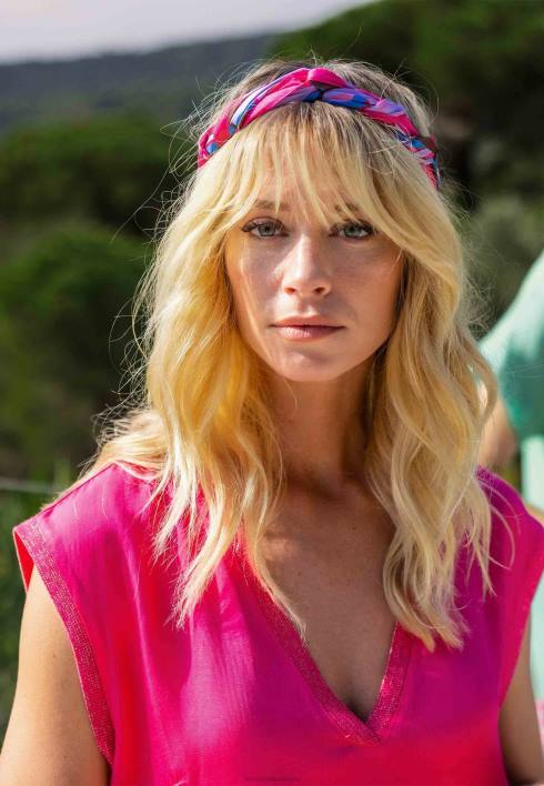 γυναίκες Mexx αμάνικο φόρεμα με λαιμόκοψη καυτό ροζ BR0F16