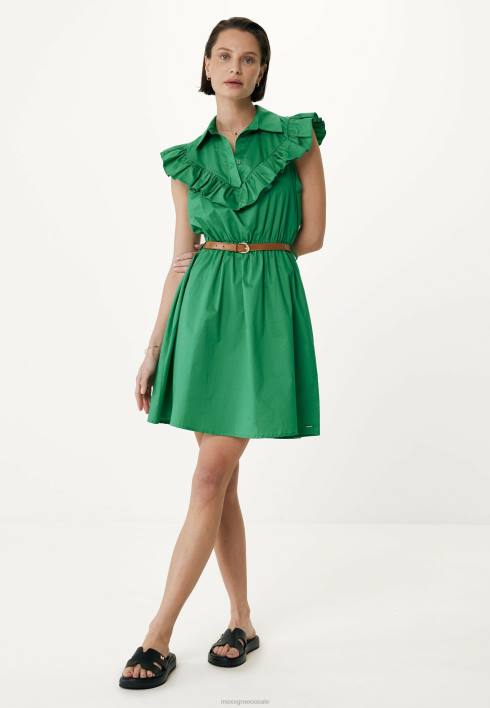 γυναίκες Mexx βολάν φόρεμα πράσινος BR0F58