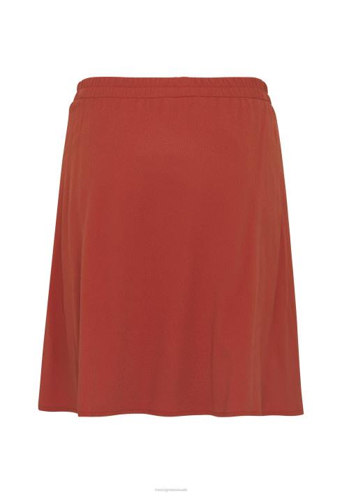 γυναίκες Mexx κοντή φούστα πιέτες τούβλο πορτοκάλι BR0F79