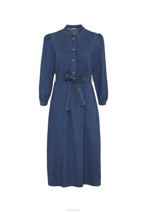 γυναίκες Mexx τζιν φόρεμα με φουσκωτό μπλουζάκι μπλε BR0F93