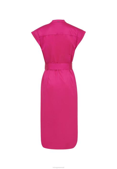 γυναίκες Mexx φόρεμα μπλουζάκι με κουμπιά καυτό ροζ BR0F99