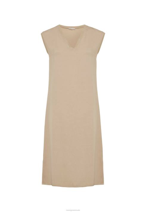 γυναίκες Mexx αμάνικο φόρεμα με λαιμόκοψη σε άμμο μπεζ BR0F9