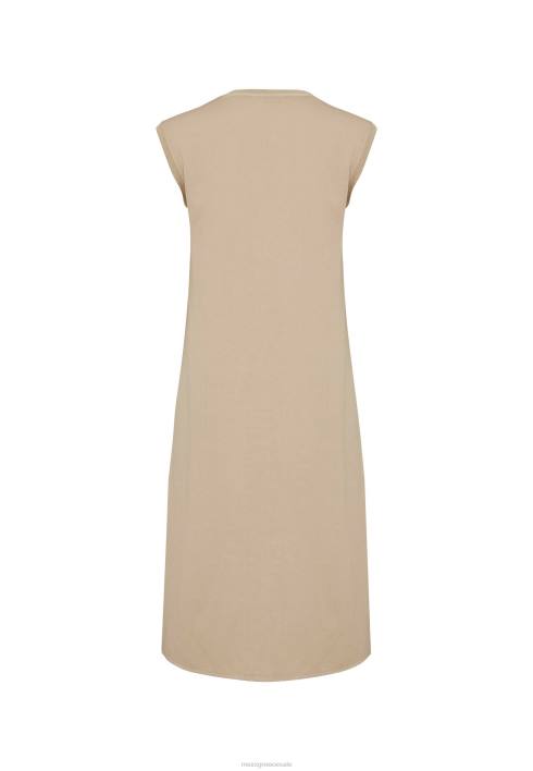 γυναίκες Mexx αμάνικο φόρεμα με λαιμόκοψη σε άμμο μπεζ BR0F9