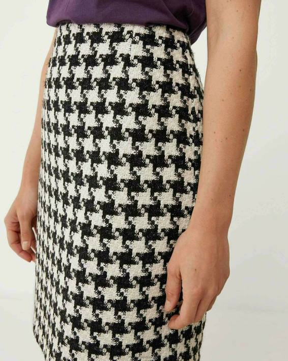 γυναίκες Mexx μπουκλ φούστα μαύρη schwarz BR0F148