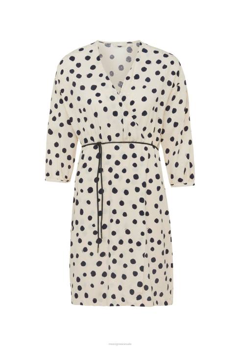 γυναίκες Mexx wrap φόρεμα εκτύπωση ελαφριά άμμος μπεζ BR0F1