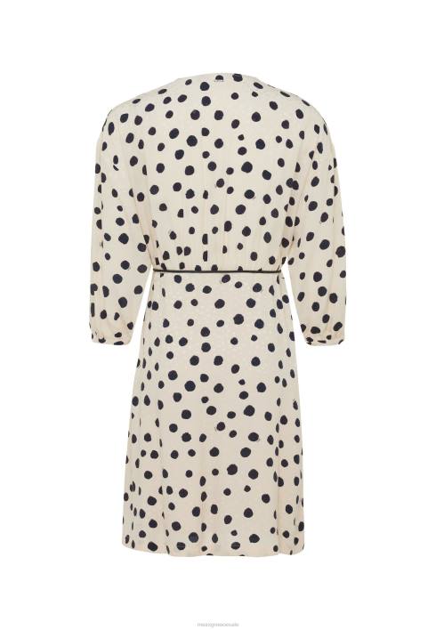 γυναίκες Mexx wrap φόρεμα εκτύπωση ελαφριά άμμος μπεζ BR0F1