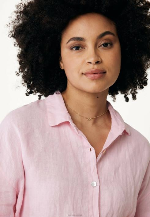 γυναίκες Mexx κουμπί μέσα από μπλούζα ροζ BR0F116