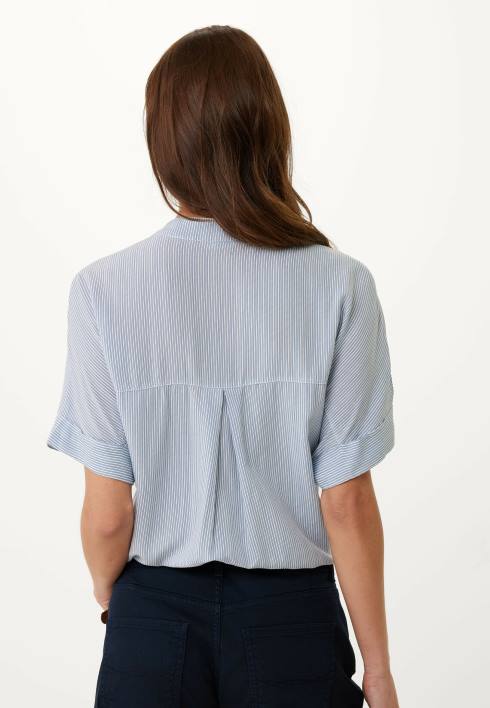 γυναίκες Mexx κοντομάνικη μπλούζα μωρό μπλε BR0F127