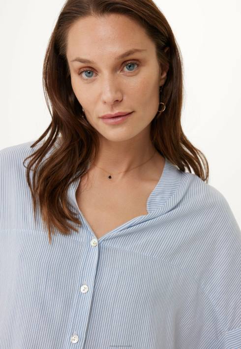 γυναίκες Mexx κοντομάνικη μπλούζα μωρό μπλε BR0F127