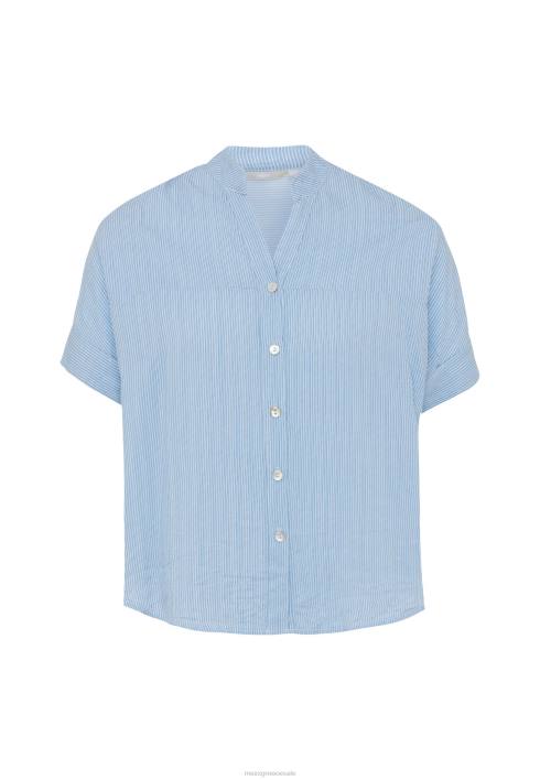 γυναίκες Mexx κοντομάνικη μπλούζα μωρό μπλε BR0F127