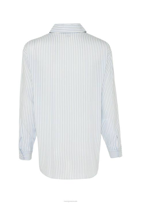 γυναίκες Mexx μακρυμάνικη ριγέ μπλούζα άσπρο BR0F128