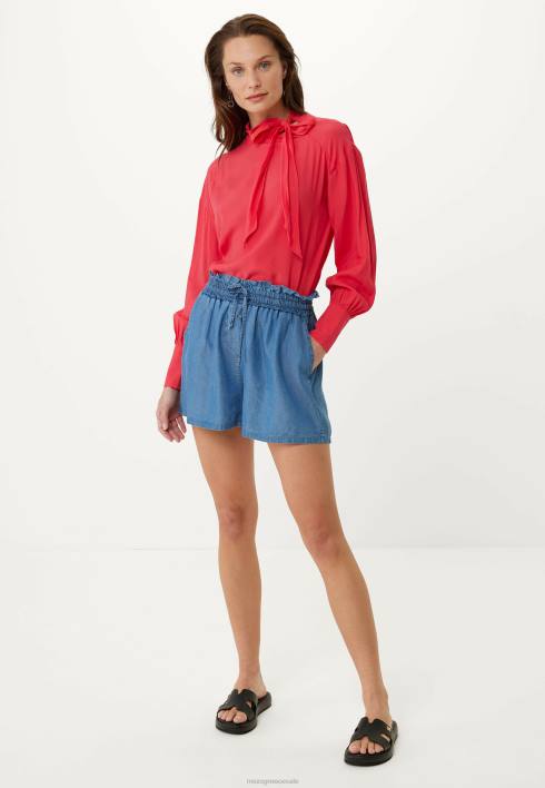 γυναίκες Mexx μακρυμάνικη μπλούζα παπιγιόν το κόκκινο BR0F129