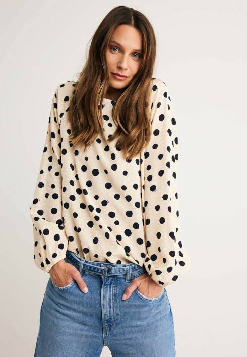 γυναίκες Mexx στάμπα μπλούζας μπεζ BR0F20