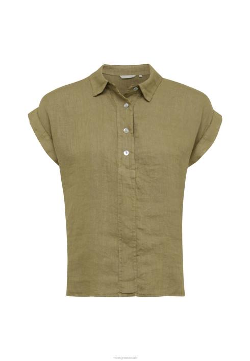 γυναίκες Mexx κοντομάνικη μπλούζα με άμμο καφέ BR0F32