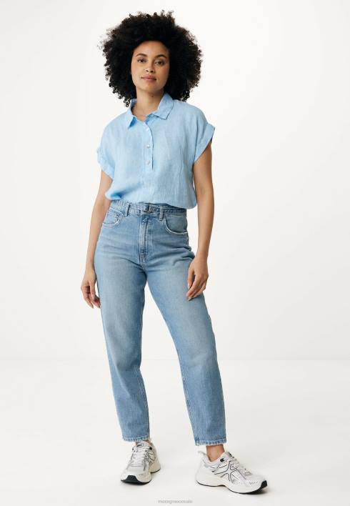 γυναίκες Mexx κοντομάνικη μπλούζα φως μπλε BR0F33