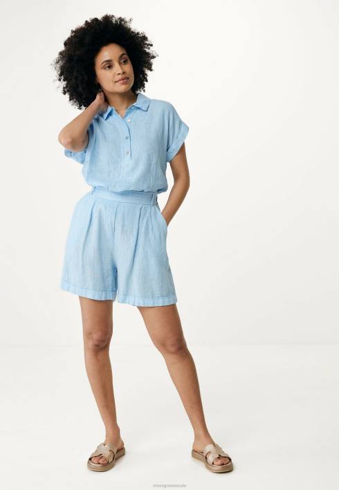 γυναίκες Mexx κοντομάνικη μπλούζα φως μπλε BR0F33