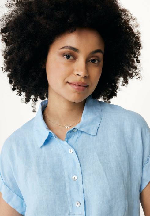 γυναίκες Mexx κοντομάνικη μπλούζα φως μπλε BR0F33