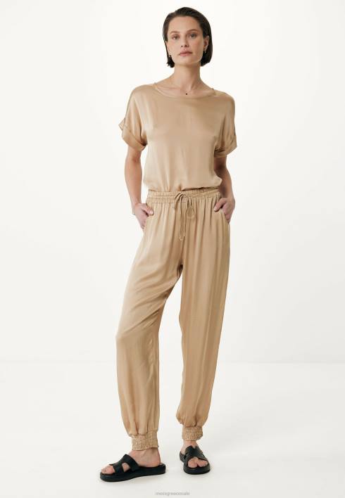 γυναίκες Mexx σατέν μπλούζα άμμος μπεζ BR0F34