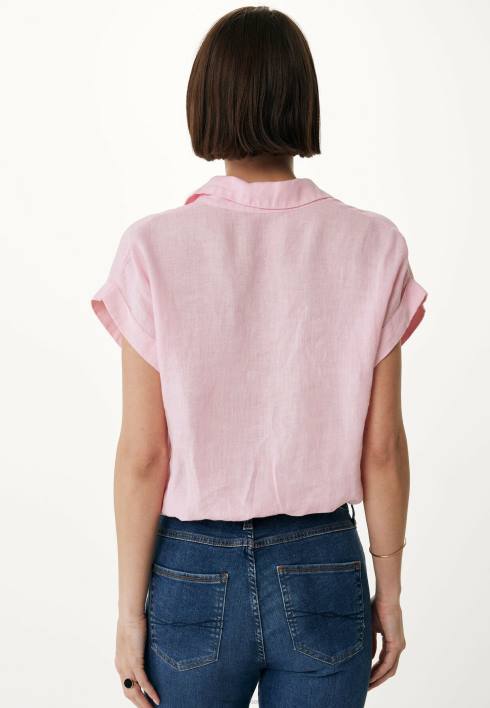 γυναίκες Mexx κοντομάνικη μπλούζα φωτεινή ροζ BR0F36