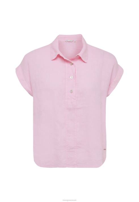 γυναίκες Mexx κοντομάνικη μπλούζα φωτεινή ροζ BR0F36