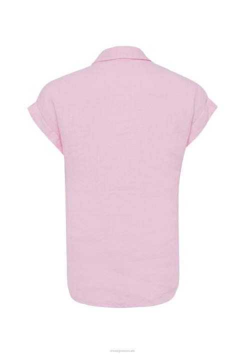 γυναίκες Mexx κοντομάνικη μπλούζα φωτεινή ροζ BR0F36