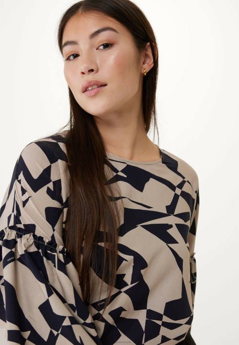 γυναίκες Mexx κοντομάνικη μπλούζα μπεζ BR0F55