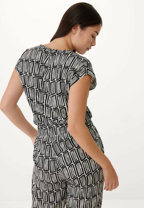 γυναίκες Mexx Εκτύπωση μπλούζας με λαιμόκοψη πολύχρωμο BR0F70