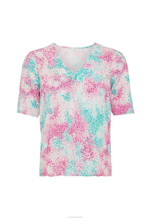 γυναίκες Mexx κοντομάνικη μπλούζα aqua green ροζ BR0F26