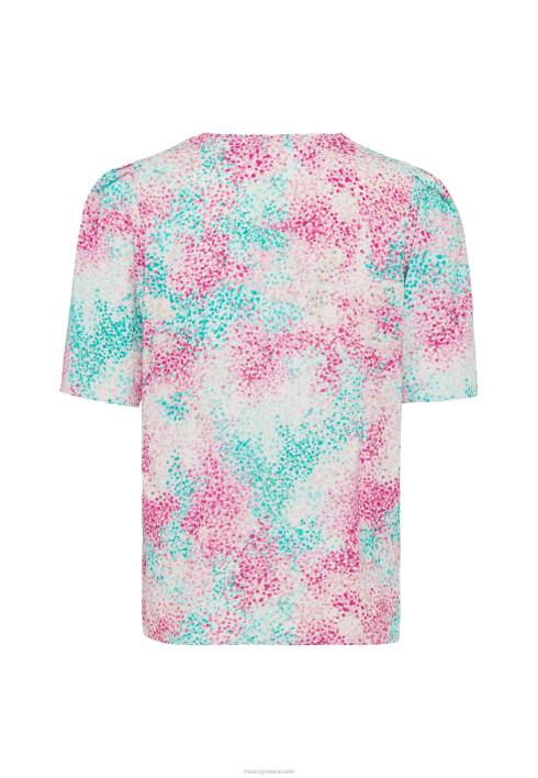 γυναίκες Mexx κοντομάνικη μπλούζα aqua green ροζ BR0F26