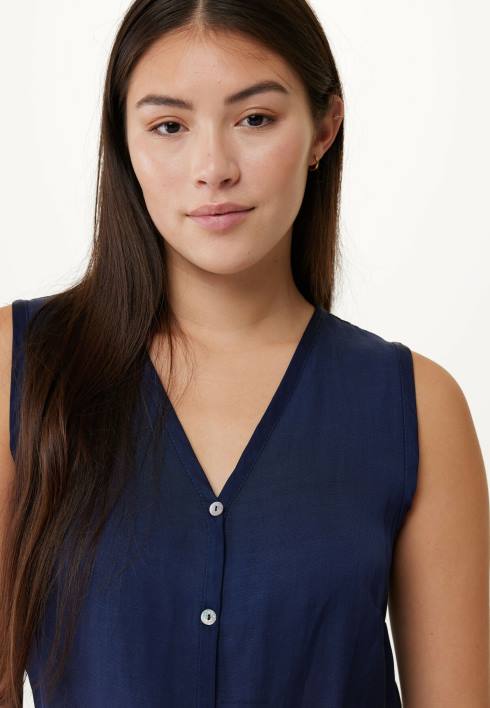 γυναίκες Mexx αμάνικη μπλούζα navy μπλε BR0F131