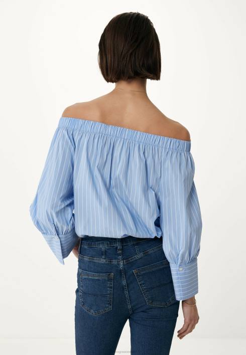 γυναίκες Mexx μπλούζα off shoulder μπλε BR0F96