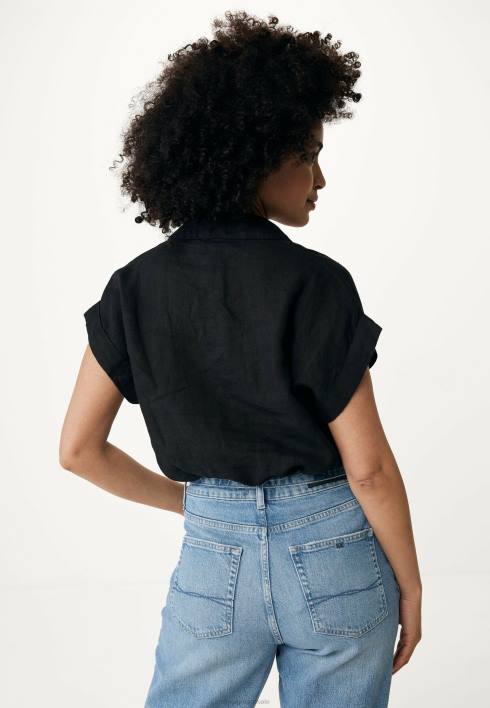 γυναίκες Mexx κοντομάνικη μπλούζα μαύρη schwarz BR0F38