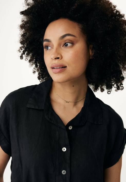 γυναίκες Mexx κοντομάνικη μπλούζα μαύρη schwarz BR0F38