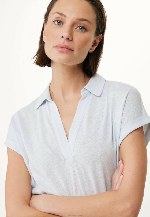 γυναίκες Mexx κοντομάνικο μπλουζάκι πόλο μωρό μπλε BR0F132