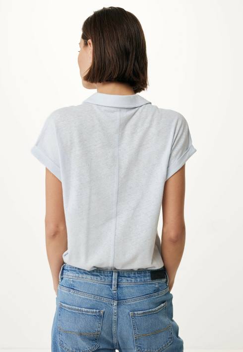 γυναίκες Mexx κοντομάνικο μπλουζάκι πόλο μωρό μπλε BR0F132