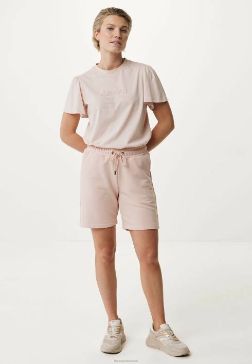 γυναίκες Mexx μπλουζάκι με φτερούγισμα μανίκι παλιό ροζ BR0F147