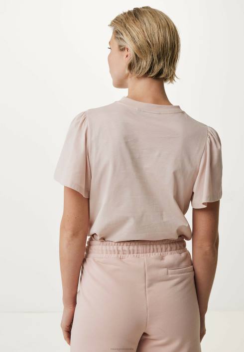 γυναίκες Mexx μπλουζάκι με φτερούγισμα μανίκι παλιό ροζ BR0F147