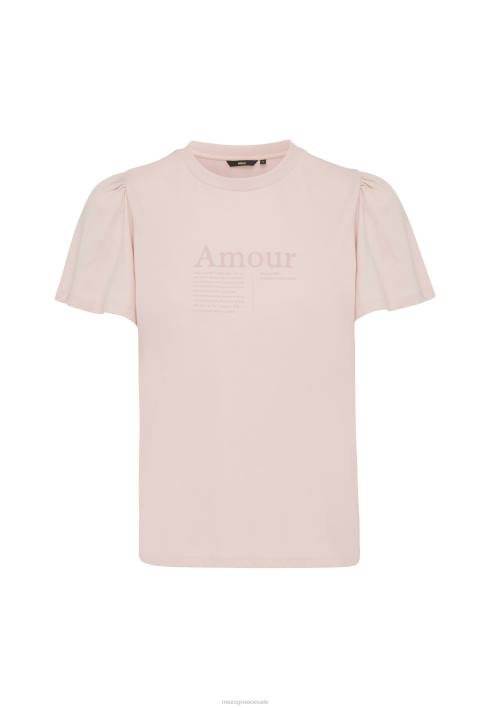 γυναίκες Mexx μπλουζάκι με φτερούγισμα μανίκι παλιό ροζ BR0F147