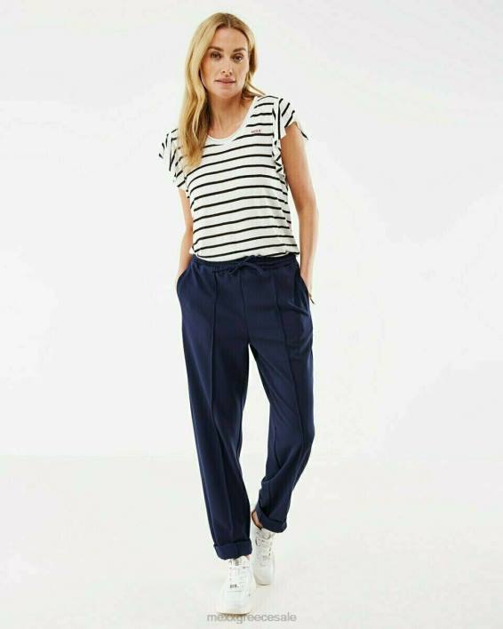 γυναίκες Mexx μπλουζάκι με ρίγες σε λευκό άσπρο BR0F167